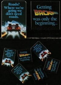 2y440 LOT OF 6 BACK TO THE FUTURE PIN-BACK BUTTONS 1985 where we're going we don't need roads!