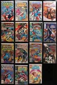 2y220 LOT OF 15 CAPTAIN AMERICA COMIC BOOKS 1970s-1990s cool Marvel superhero adventures!