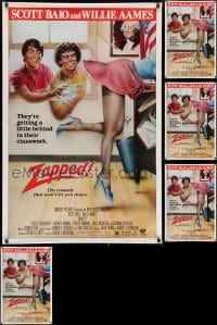 2y799 LOT OF 5 UNFOLDED 27X41 ZAPPED ONE-SHEETS 1982 Scott Baio, Willie Ames, wacky art!