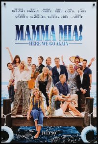 2y728 LOT OF 43 UNFOLDED DOUBLE-SIDED 27X40 MAMMA MIA! HERE WE GO AGAIN TEASER ONE-SHEETS 2018