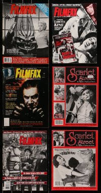 2y232 LOT OF 6 FILMFAX AND SCARLET STREET MOVIE MAGAZINES 1980s-1990s cool images & articles!