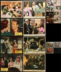 2y020 LOT OF 19 ENGLISH LOBBY CARDS 1960s-1970s incomplete sets from a variety of movies!