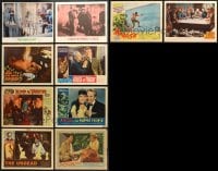 2y151 LOT OF 10 LOBBY CARDS 1940s-1960s great scenes from mostly horror movies!