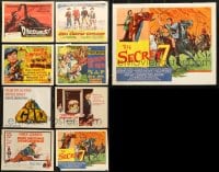 2y152 LOT OF 9 TITLE CARDS 1950s-1960s great images from a variety of different movies!