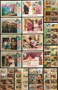 2y087 LOT OF 113 LOBBY CARDS 1950s-1960s incomplete sets from a variety of different movies!