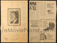 2y708 LOT OF 3 FORMERLY FOLDED 15X24 CIVIL RIGHTS NEWSPAPER PAGES 1960s Martin Luther King Jr.!