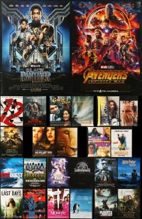 2y601 LOT OF 25 FORMERLY FOLDED 15x21 FRENCH POSTERS 1990s-2010s great images from a variety of movies!
