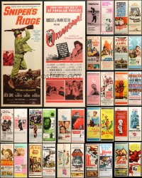 2y640 LOT OF 42 UNFOLDED INSERTS 1950s-1970s great images from a variety of different movies!