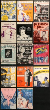 2y184 LOT OF 14 MOVIE SHEET MUSIC 1930s great songs from his movies!