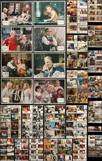 2y073 LOT OF 186 LOBBY CARDS 1980s mostly complete sets from a variety of movies!