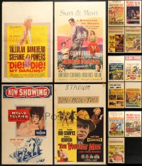 2y274 LOT OF 15 FORMERLY FOLDED WINDOW CARDS 1950s great images from a variety of different movies!