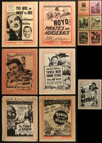 2y003 LOT OF 13 11X14 VICTOR CORNELIUS LOCAL THEATER WINDOW CARDS 1940s from a variety of movies!