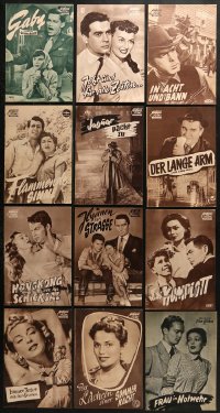 2y024 LOT OF 19 GERMAN PROGRAMS 1950s great images from a variety of different movies!