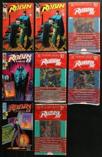2y223 LOT OF 8 ROBIN COMIC BOOKS 1990s Batman's sidekick, some with the original bag & board!