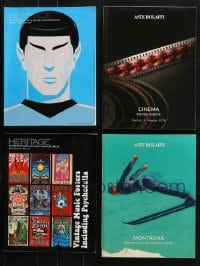 2y245 LOT OF 4 HERITAGE AND ASTE BOLAFFI AUCTION CATALOGS 2018 Star Trek, Kubrick, music posters!