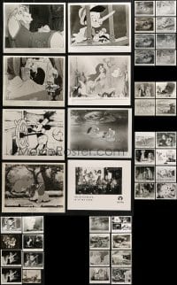 2y473 LOT OF 68 WALT DISNEY TV AND VIDEO CARTOON 8X10 STILLS 1960s-1990s great animation images!