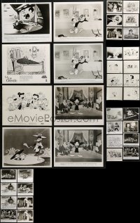 2y504 LOT OF 38 THEATRICAL AND TV CARTOON 8X10 STILLS 1960s-1990s great animation images!