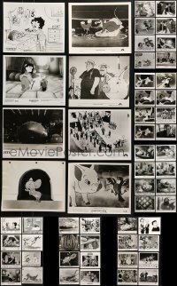 2y481 LOT OF 58 TV AND VIDEO CARTOON 8X10 STILLS 1970s-1990s a variety of animation images!