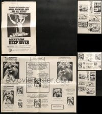 2y261 LOT OF 5 UNCUT AD SLICKS 1970s images from a variety of different movies!