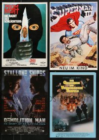 2y562 LOT OF 4 UNFOLDED 12x17 GERMAN POSTERS 1980s-1990s great images from a variety of movies!