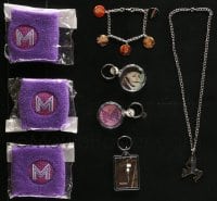 2y353 LOT OF 8 MADONNA PROMO ITEMS 2000s cool accessories including a nude photo in a keychain!