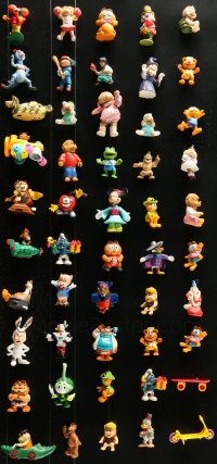 2y356 LOT OF 50 MISCELLANEOUS TOYS 1980s Muppets, Garfield, Disney & many more!