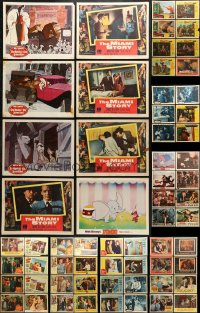 2y118 LOT OF 70 LOBBY CARDS 1950s-1960s incomplete sets from a variety of different movies!
