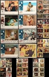 2y133 LOT OF 55 LOBBY CARDS 1950s-1970s incomplete sets from a variety of different movies!
