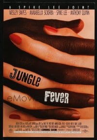 2y679 LOT OF 76 JUNGLE FEVER UNFOLDED 11X17 MINI POSTERS 1991 Spike Lee interracial romance!