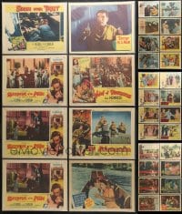2y138 LOT OF 48 1950S BAGGED AND PRICED LOBBY CARDS 1950s incomplete sets from a variety of movies!