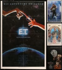2y319 LOT OF 4 ONE-SHEETS MOUNTED ON FOAMCORE 1980s E.T., Ladyhawke, Aliens, Name of the Rose!