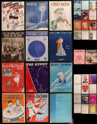2y166 LOT OF 50 SHEET MUSIC 1920s-1940s a variety of different songs!