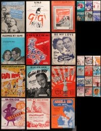 2y169 LOT OF 42 MOVIE SHEET MUSIC 1920s-1950s a variety of different songs!