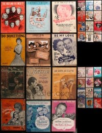 2y171 LOT OF 38 MOVIE SHEET MUSIC 1920s-1940s a variety of different songs!