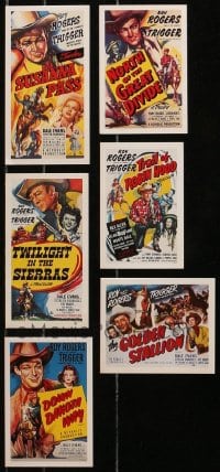 2y354 LOT OF 6 ROY ROGERS MOVIE CARDS 1990s all with full-color poster images!