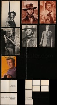 2y334 LOT OF 7 CLINT EASTWOOD GREETING CARDS AND POSTCARDS 1960s-1980s Dirty Harry & cowboy images!