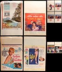 2y277 LOT OF 10 WINDOW CARDS 1960s great images from a variety of different movies!