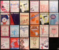 2y179 LOT OF 23 STAGE PLAY SHEET MUSIC 1920s-1950s a variety of different songs!