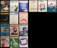 2y183 LOT OF 15 BLUES SHEET MUSIC 1910s-1950s white people singing the blues!