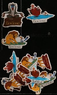 2y429 LOT OF 11 LION KING PIN-BACK BUTTONS 1994 Disney, Simba, Timon & Pumbaa, Rafiki!