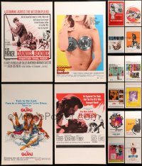2y271 LOT OF 21 WINDOW CARDS 1960s great images from a variety of different movies!