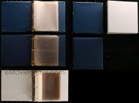 2y285 LOT OF 3 THREE-RING BINDERS WITH SLEEVES 1980s you can display your stills in them!