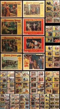 2y082 LOT OF 134 LOBBY CARDS 1950s incomplete sets from a variety of different movies!