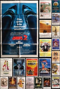 2y048 LOT OF 52 FOLDED ONE-SHEETS 1970s-1980s great images from a variety of different movies!