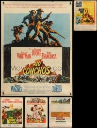 2y661 LOT OF 5 MOSTLY UNFOLDED 30X40S 1960s great images from a variety of different movies!