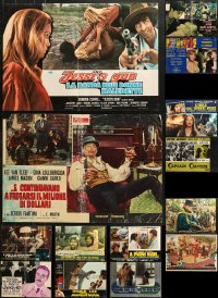 2y631 LOT OF 20 FORMERLY FOLDED 18X27 ITALIAN PHOTOBUSTAS 1960s-1970s from a variety of movies!