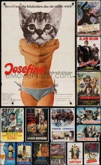 2y019 LOT OF 20 FOLDED NON-U.S. POSTERS 1970s-1990s great images from a variety of movies!