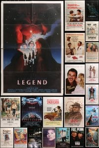 2y054 LOT OF 46 FOLDED ONE-SHEETS 1970s-1990s great images from a variety of different movies!