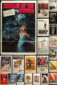 2y056 LOT OF 43 FOLDED ONE-SHEETS 1950s-1980s great images from a variety of different movies!