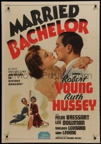 2z017 MARRIED BACHELOR 1sh 1941 Young's an author pretending not to be married to Hussey!